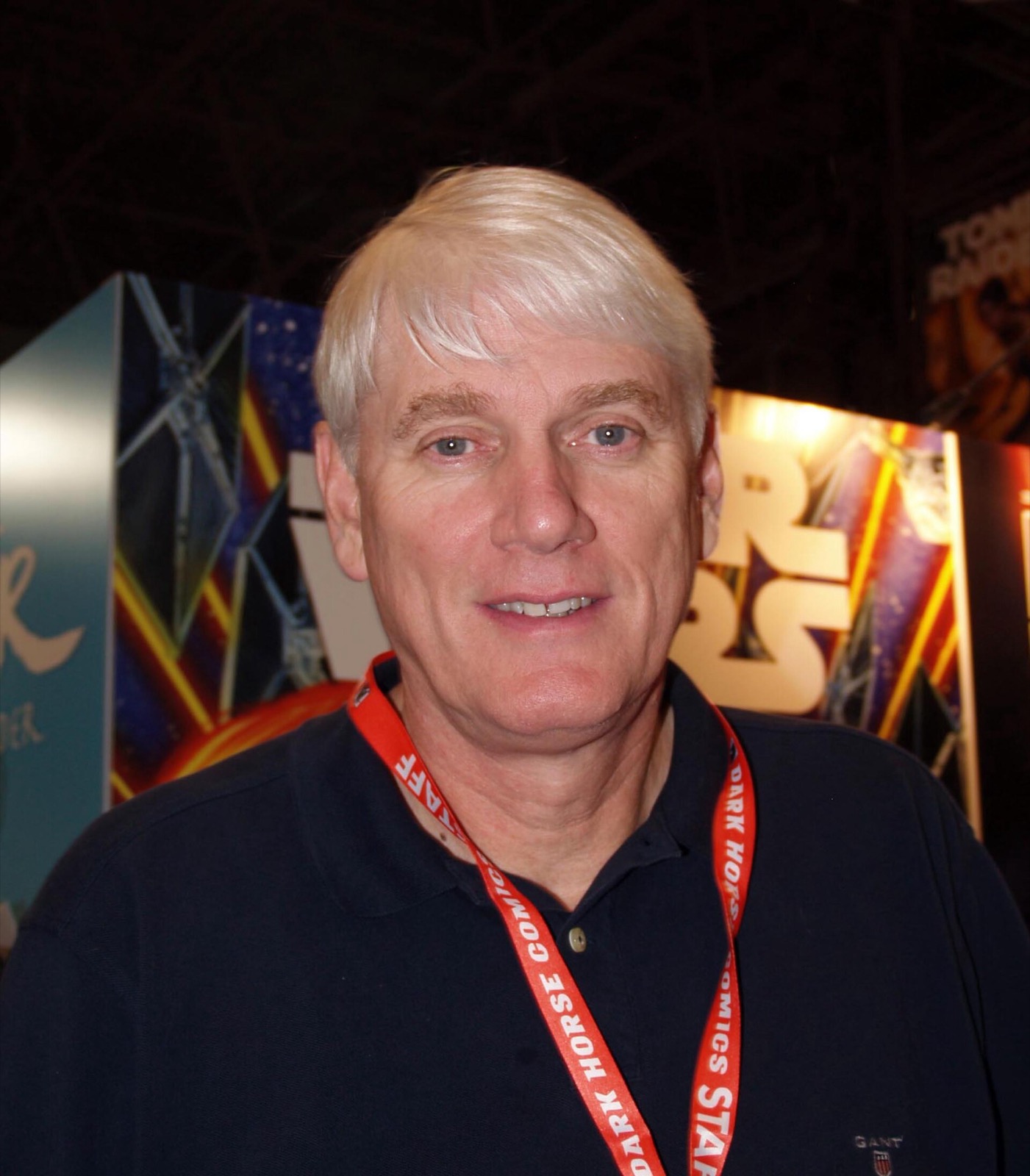 Mike Richardson standing at the Dark Horse Comics booth